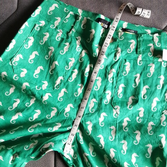 NWT Anthropologie The Colette Cropped Wide-Leg Pants by Maeve:Linen Edition - Picture 8 of 13